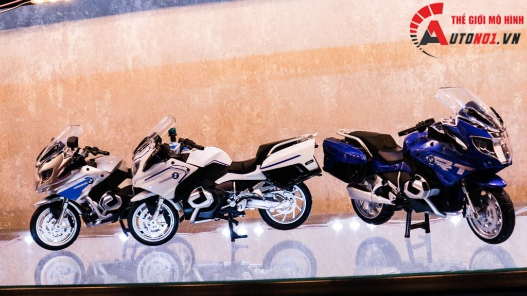 MÔ HÌNH BMW R 1250RT-P POLICE 1:12 HUAYI ALLOY 7656C