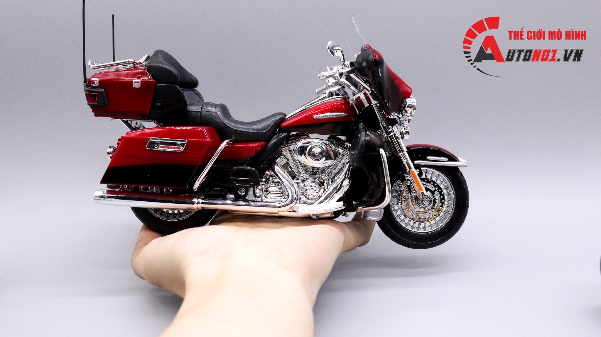  Mô hình xe Harley Davidson flhtk electra glide ultra limited red 2013 1:12 Maisto MT038 