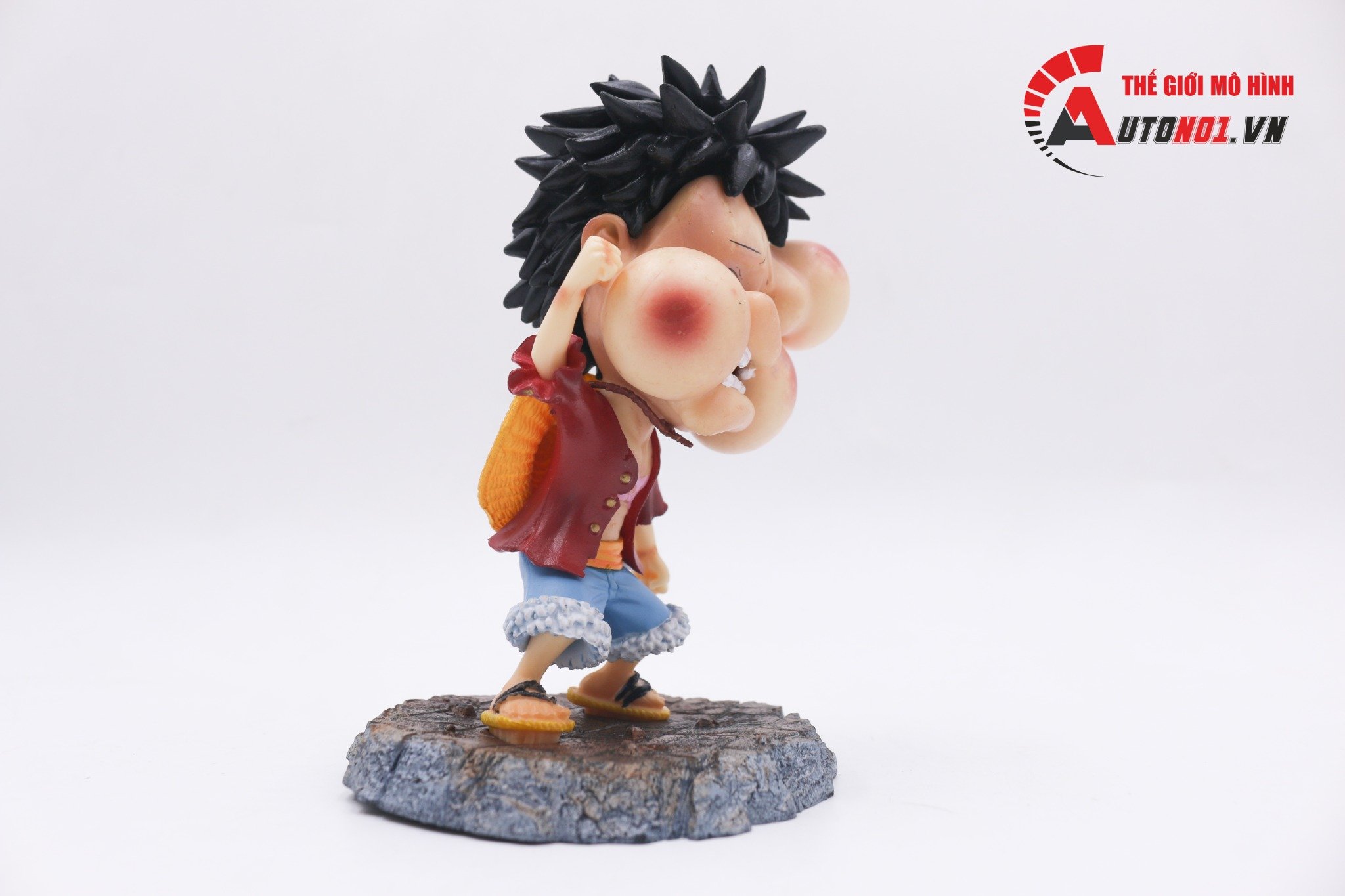  Mô hình nhân vật Onepiece Luffy biểu cảm mặt sưng 16cm FG112 