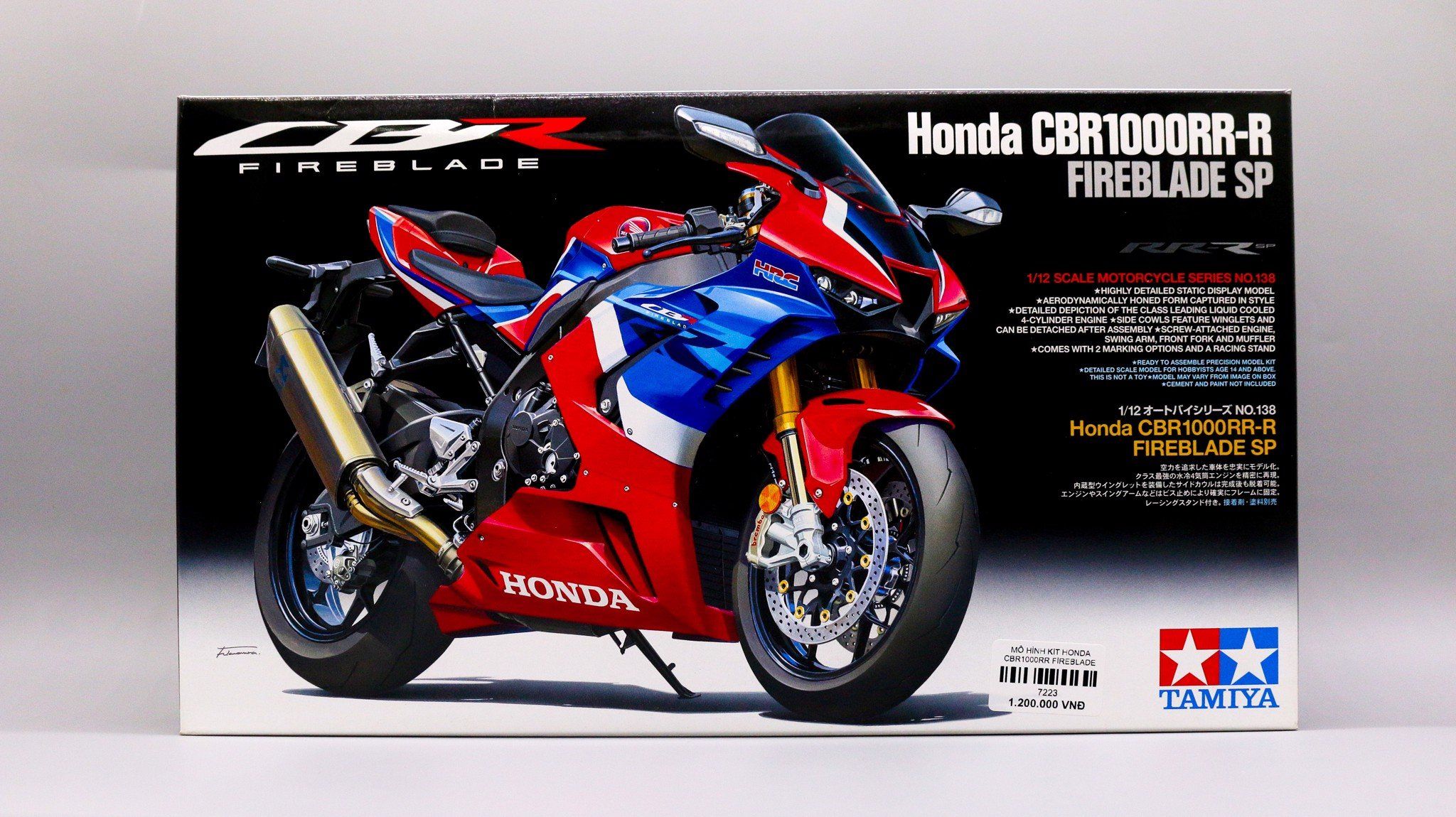  Mô hình kit Honda Cbr1000rr fireblade 1:12 Tamiya 14138 