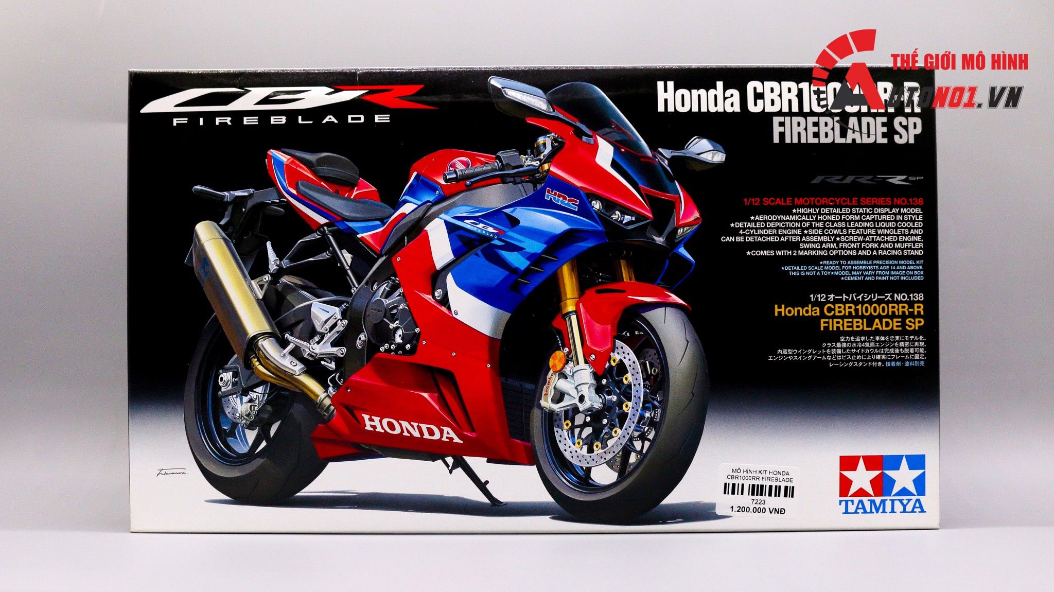  Mô hình kit Honda Cbr1000rr fireblade 1:12 Tamiya 14138 