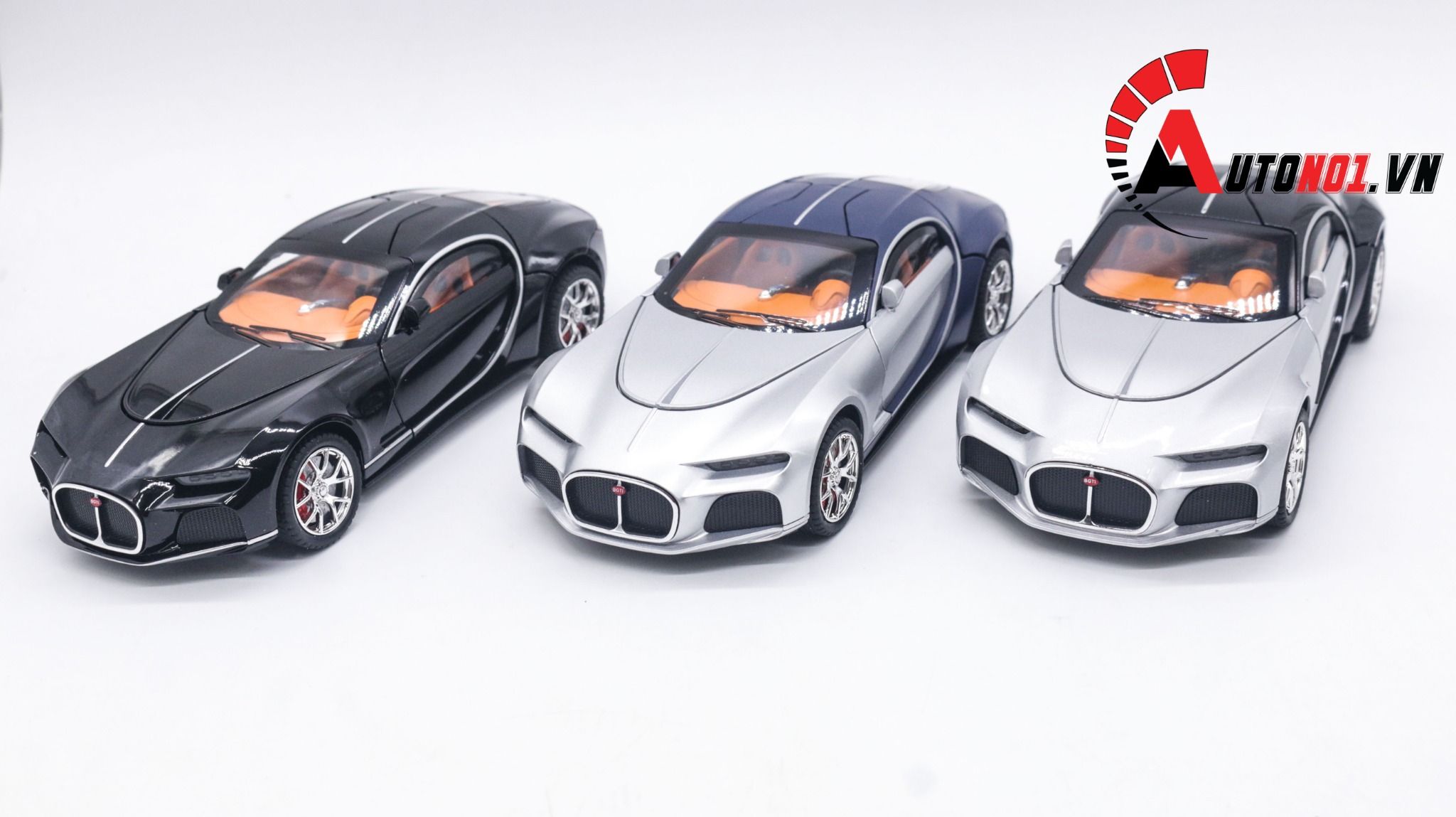  Mô hình xe ô tô Bugatti Atlantic full open tỉ lệ 1:24 Chezhi OT223 