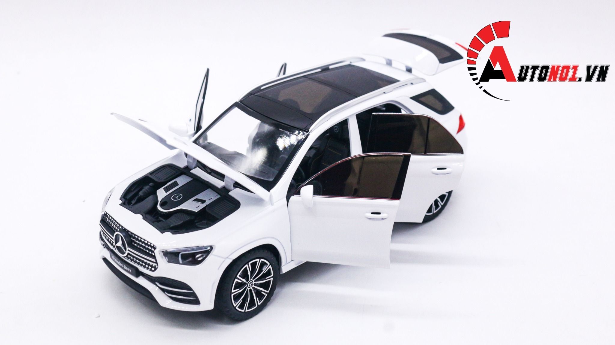  Mô hình xe ô tô SUV Mercedes Benz GLE full open full kính tỉ lệ 1:24 Jinlifiang OT232 