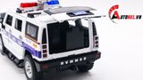  Mô hình xe ô tô độ CSGT Hummer H2 white full open 1:24 Alloy model OT254 