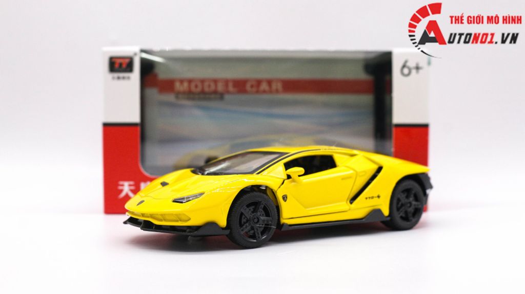 MÔ HÌNH LAMBORGHINI CENTENARIO LP770-4 YELLOW 1:32 TY MODELS 7793