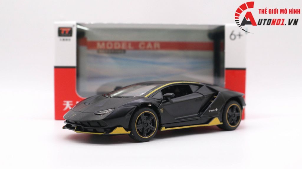 MÔ HÌNH LAMBORGHINI CENTENARIO LP770-4 MATT BLACK 1:32 TY MODELS 7790