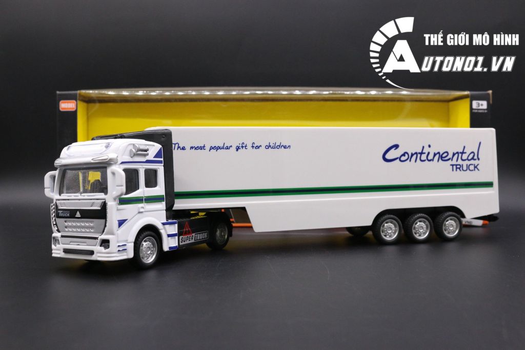 MÔ HÌNH XE CONTAINER TRUCK KING WHITE 1:50 DIECAST METAL 6763