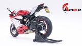  Mô hình xe Ducati 1199 panigale tricolor có đế có ben nâng 1:12 Jiaye Model MT040 