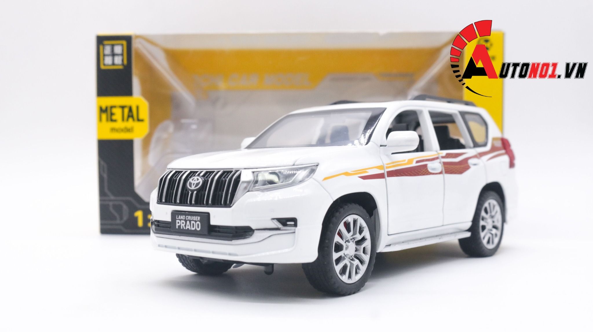  Mô hình xe ô tô Toyota Landcruiser Prado SUV full open tỉ lệ 1:24 Alloy OT233 