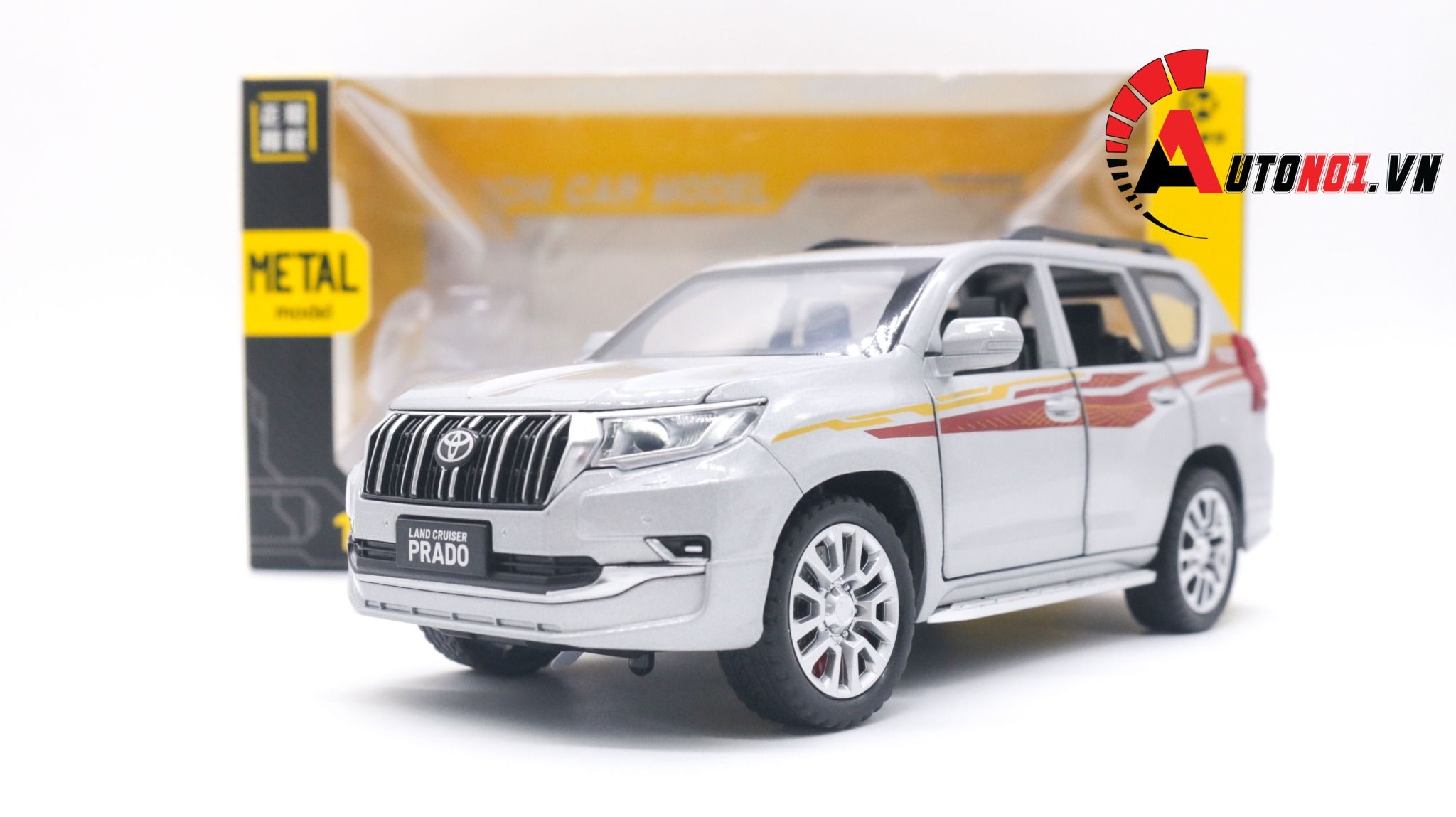  Mô hình xe ô tô Toyota Landcruiser Prado SUV full open tỉ lệ 1:24 Alloy OT233 