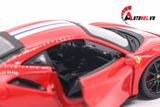  Mô hình xe Ferrari 488 Pista Red đánh lái được 1:24 Bburago 5836 