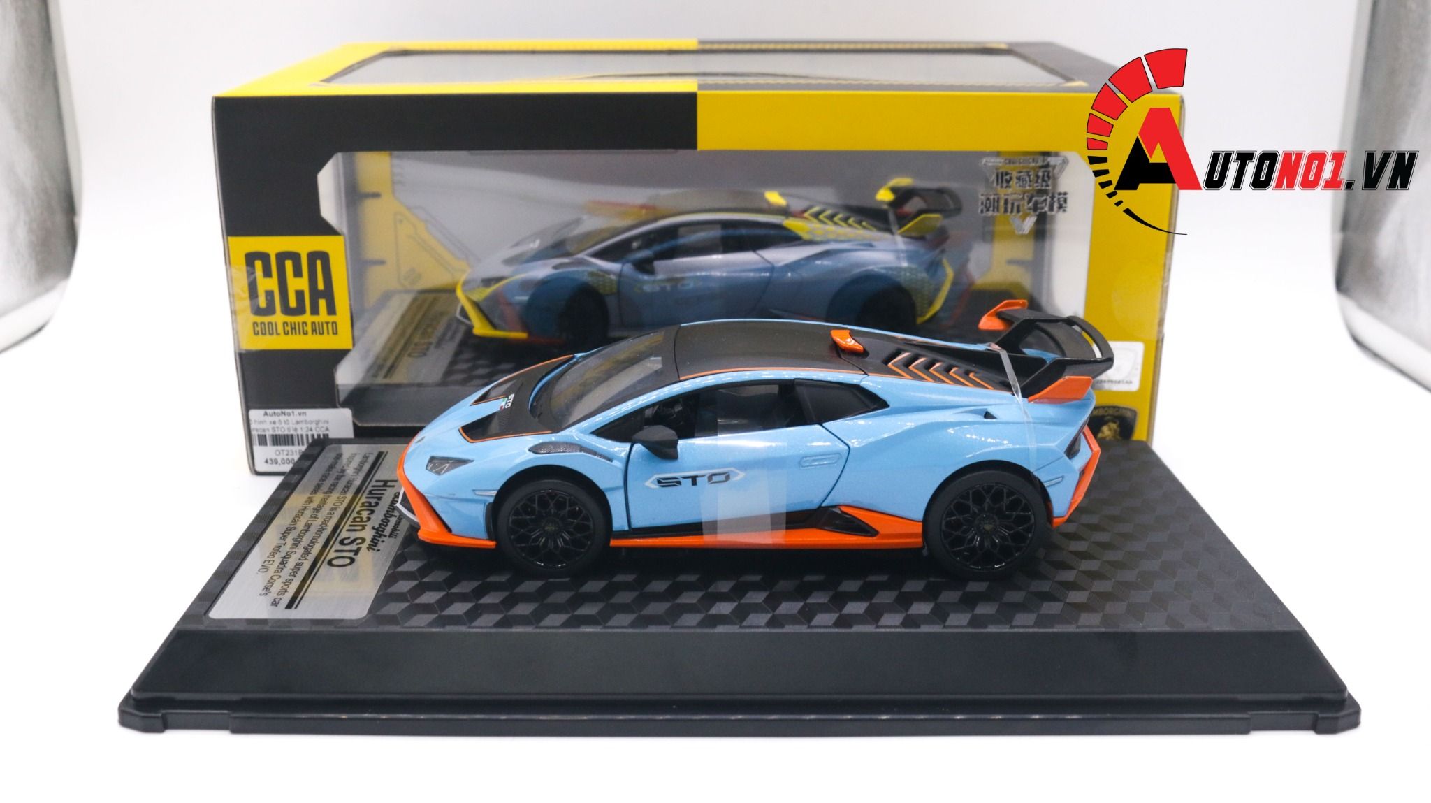  Mô hình xe ô tô Lamborghini Huracan STO tỉ lệ 1:24 CCA OT231 