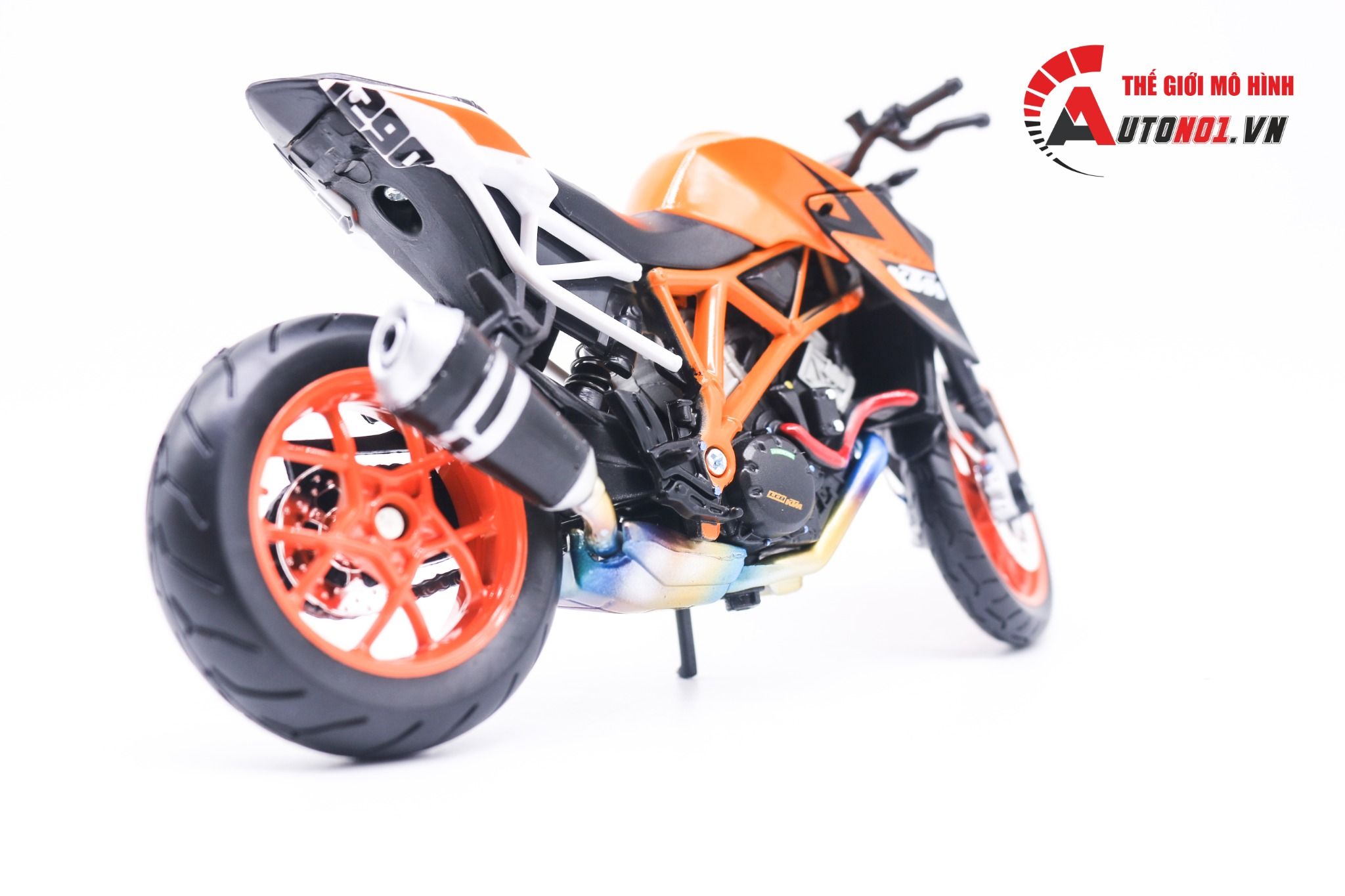  Mô hình xe độ Ktm 1290 Duke Mâm - Pô SC 1:12 Autono1 D156 