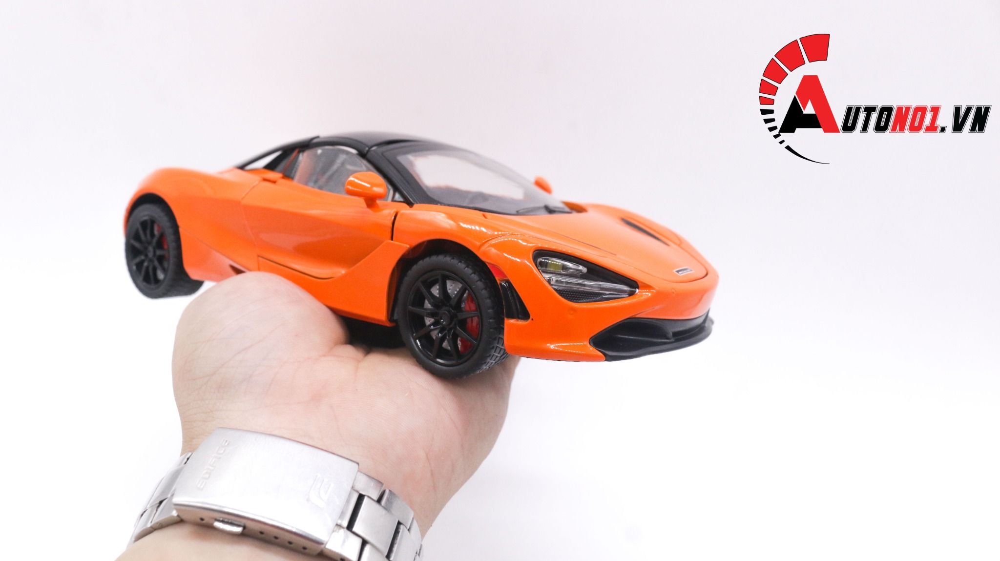  Mô hình xe ô tô Mclaren 720S full open tỉ lệ 1:24 Chezhi OT222 