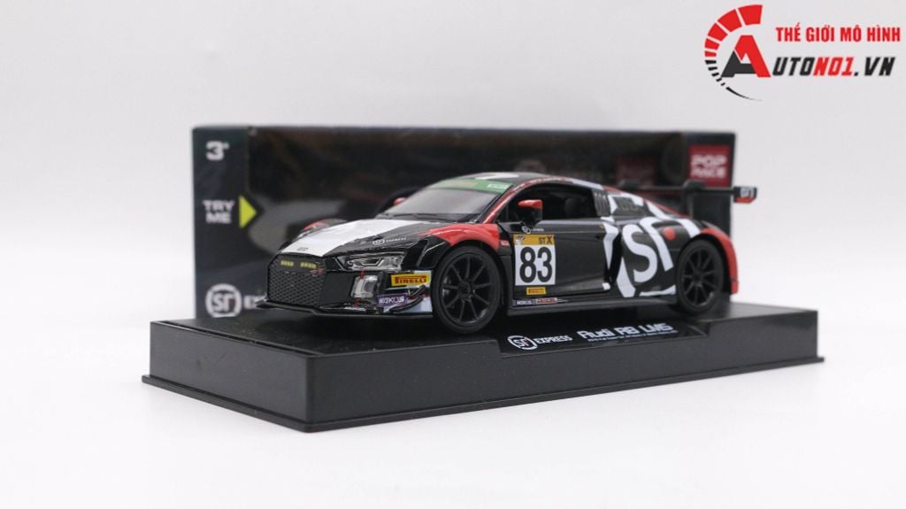 MÔ HÌNH XE AUDI R8 LMS GT3 2019 FUJI SUPER TEC 24H HOURS X WORKS RACING #83 1:32 MAKEDA 7783