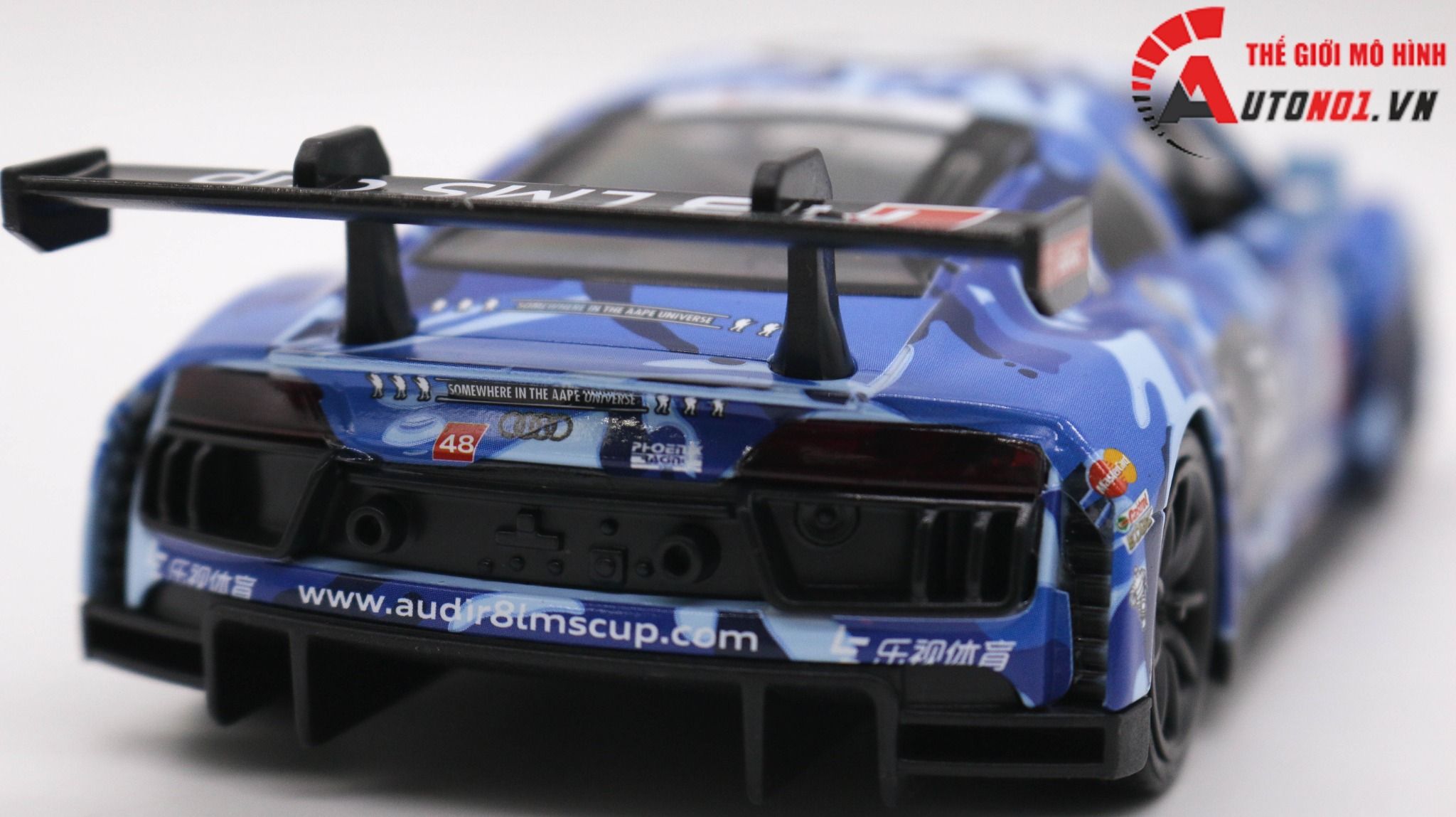  Mô hình xe Audi R8 Lms Gt3 Hong Kong Cup 2019 #48 1:32 Makeda 7784 