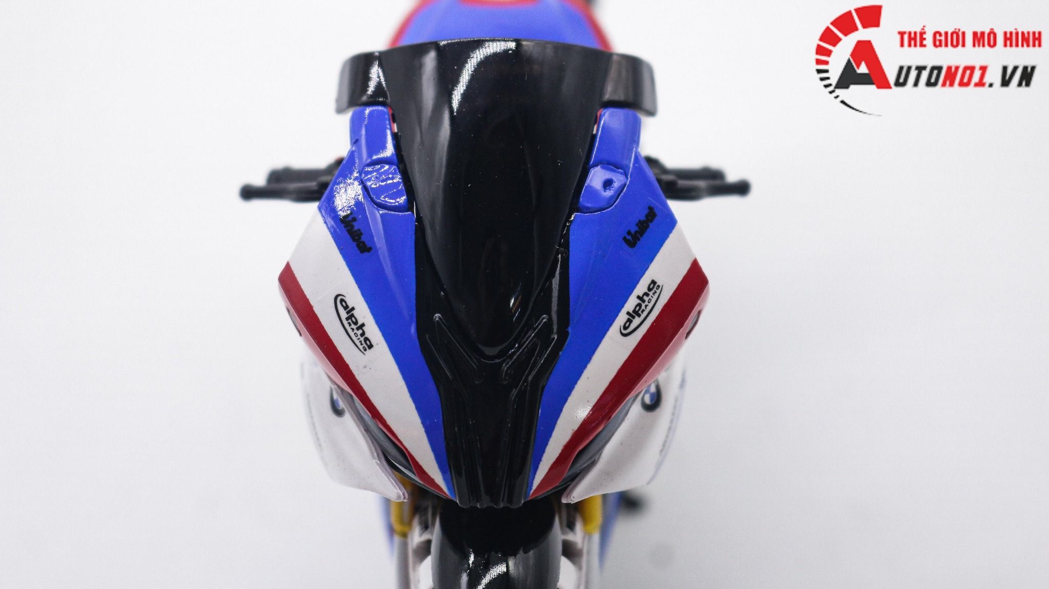  Mô hình xe độ Bmw S1000rr Custom Tricolor Version 1:12 Autono1 Alloy D160G 