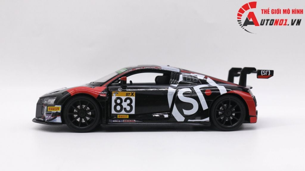 MÔ HÌNH XE AUDI R8 LMS GT3 2019 FUJI SUPER TEC 24H HOURS X WORKS RACING #83 1:32 MAKEDA 7783