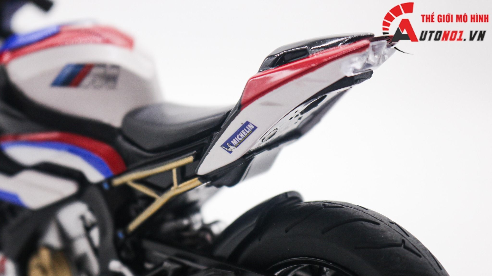  Mô hình xe độ Bmw S1000rr Custom Tricolor Version 1:12 Autono1 Alloy D160G 