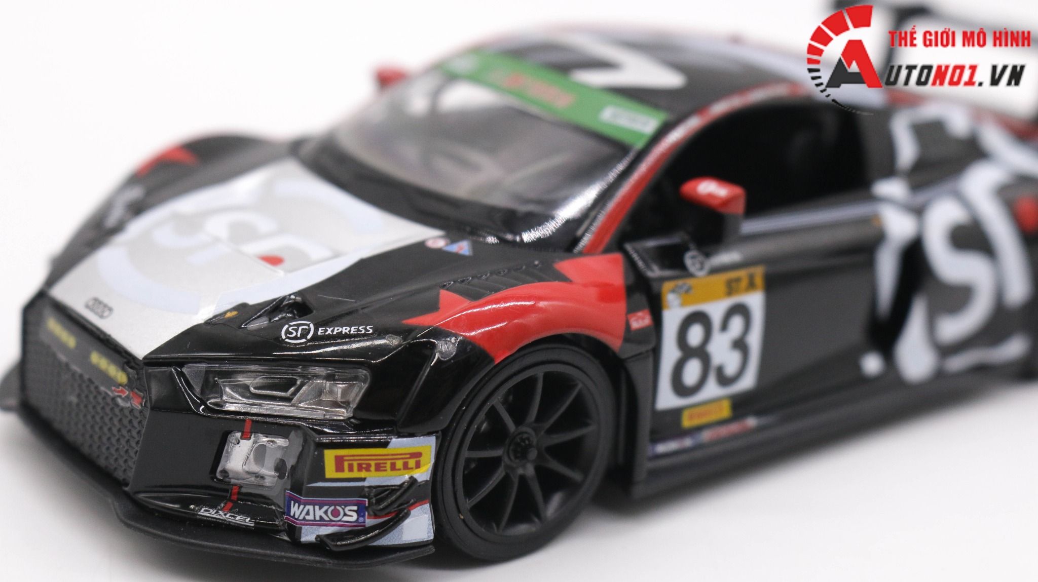  Mô hình xe Audi R8 Lms Gt3 2019 Fuji Super Tec 24h Hours X Works Racing #83 1:32 Makeda 7783 