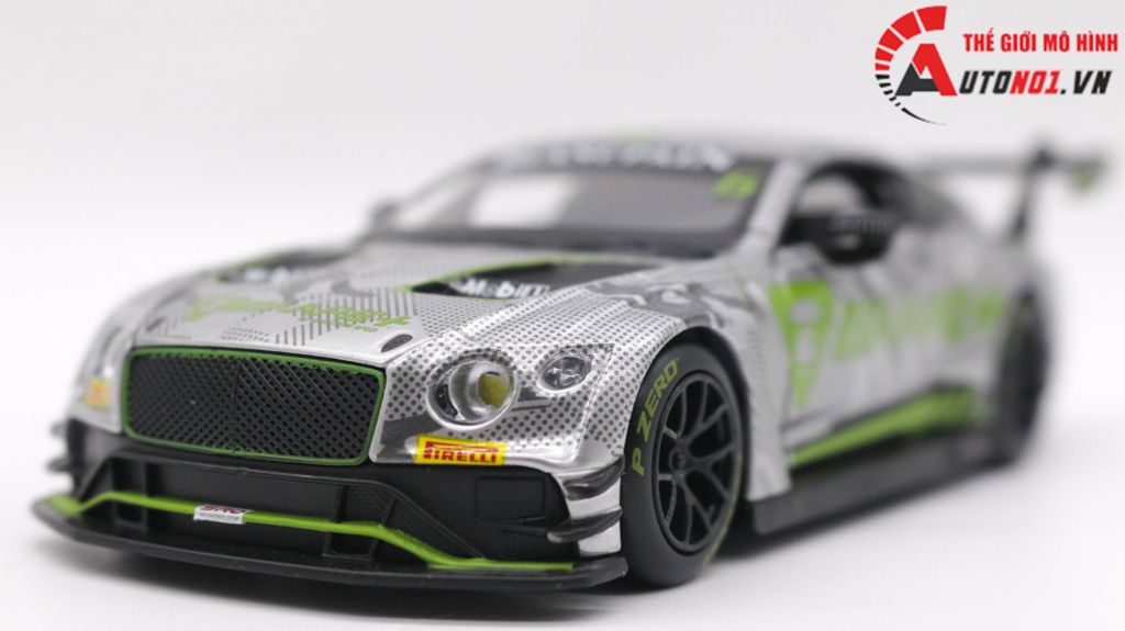 MÔ HÌNH XE BENTLEY CONTINENTAL GT3 2018 BLANCPAIN GT SERIES ASIA 1:32 MAKEDA 7781