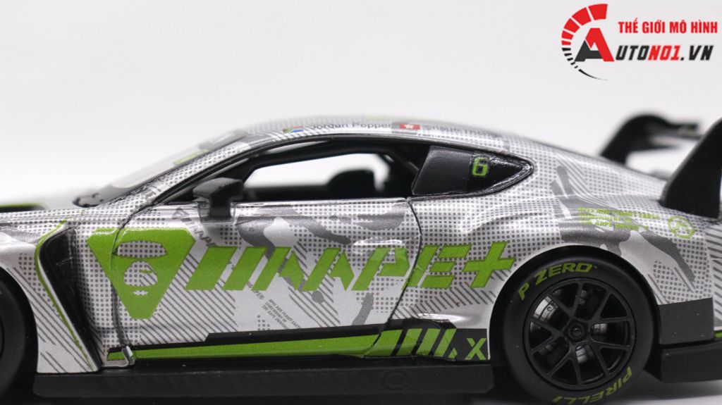 MÔ HÌNH XE BENTLEY CONTINENTAL GT3 2018 BLANCPAIN GT SERIES ASIA 1:32 MAKEDA 7781