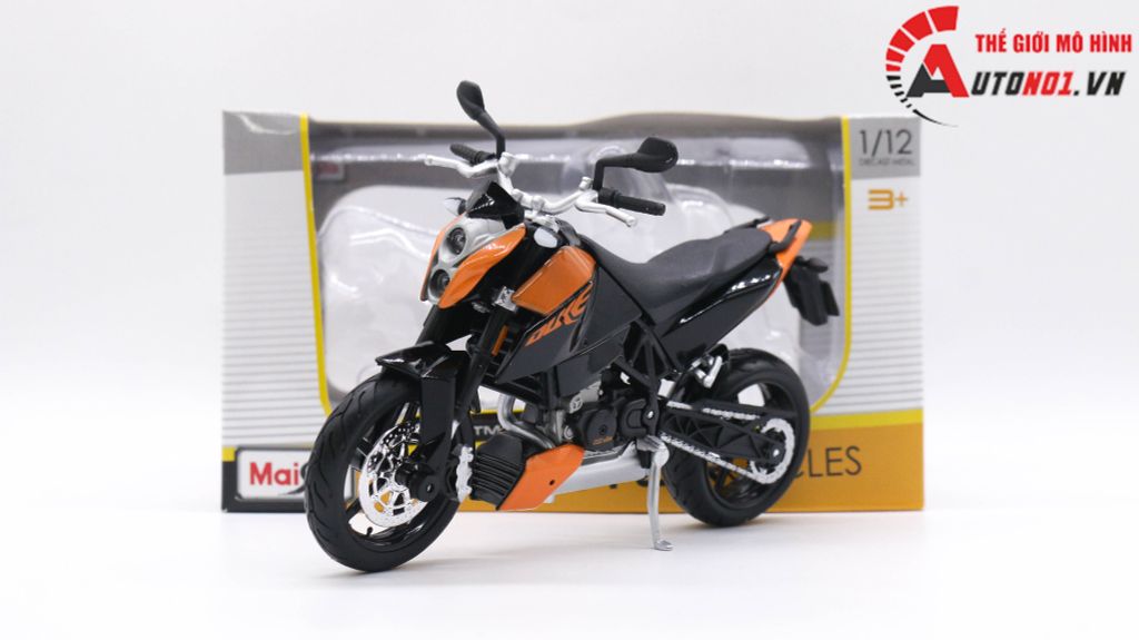 MÔ HÌNH XE MÔ TÔ KTM 690 DUKE 1:12 MAISTO 7794