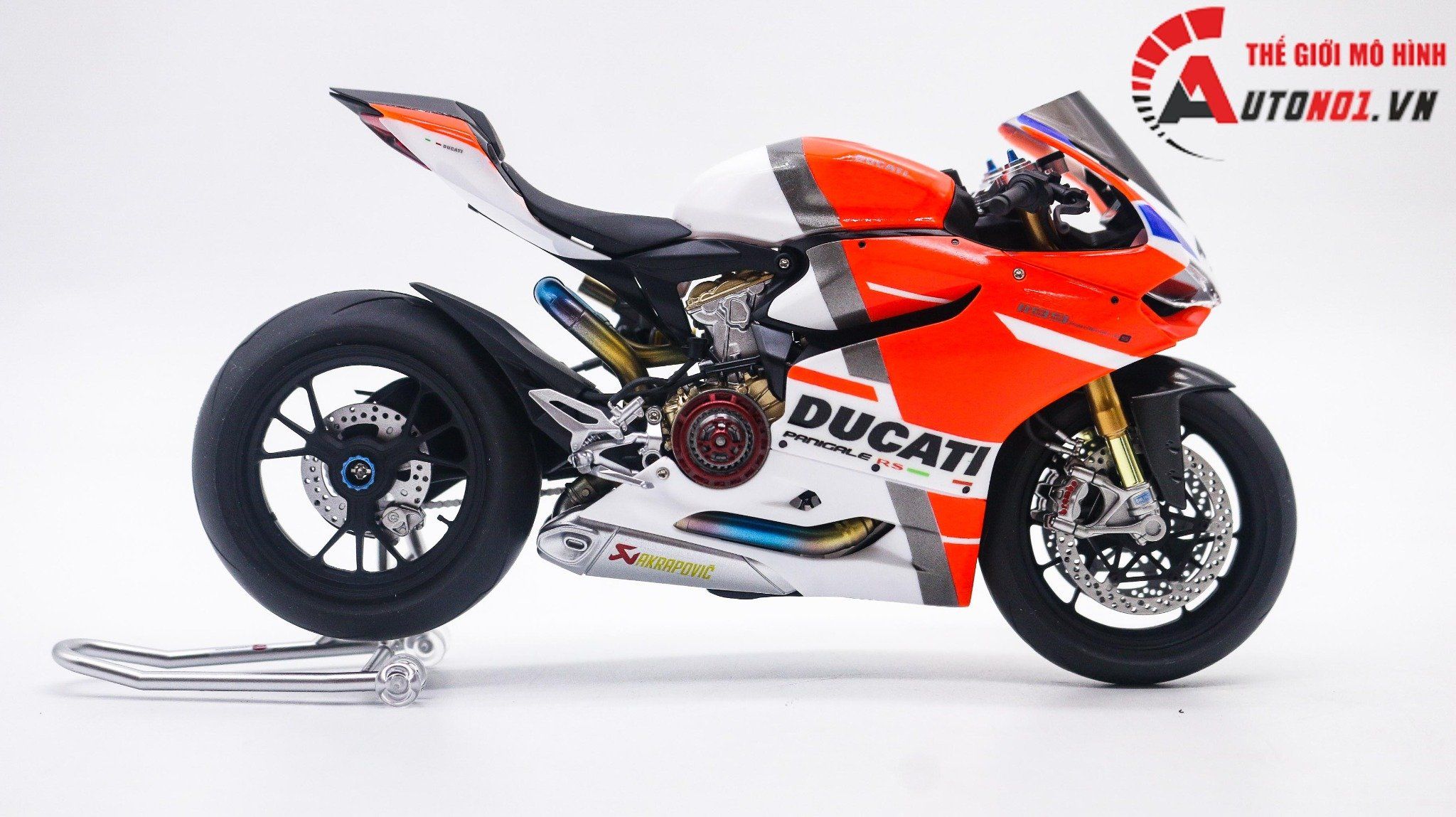  Mô hình xe cao cấp Ducati 1199 Panigale Neon Nồi Khô 1:12 Tamiya D227b 