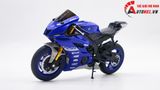  Mô hình xe độ Yamaha R6 Blue Pô Akrapovic 1:12 Autono1 Welly D207E 