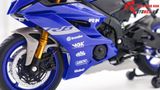  Mô hình xe độ Yamaha R6 Blue Pô Akrapovic 1:12 Autono1 Welly D207E 