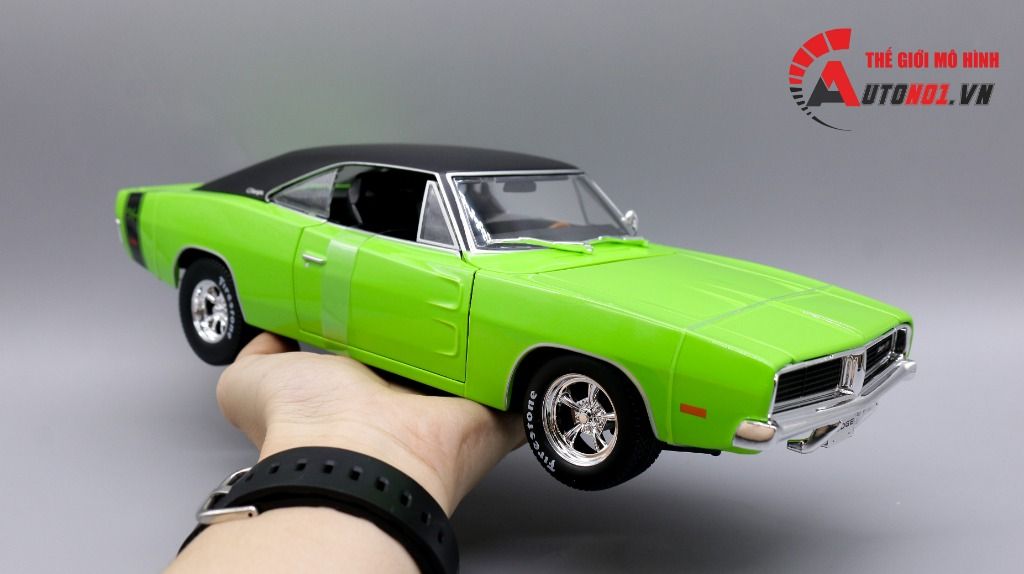  Mô hình xe classic muscle - 1969 Dodge Charger 1:18 Maisto 2900 