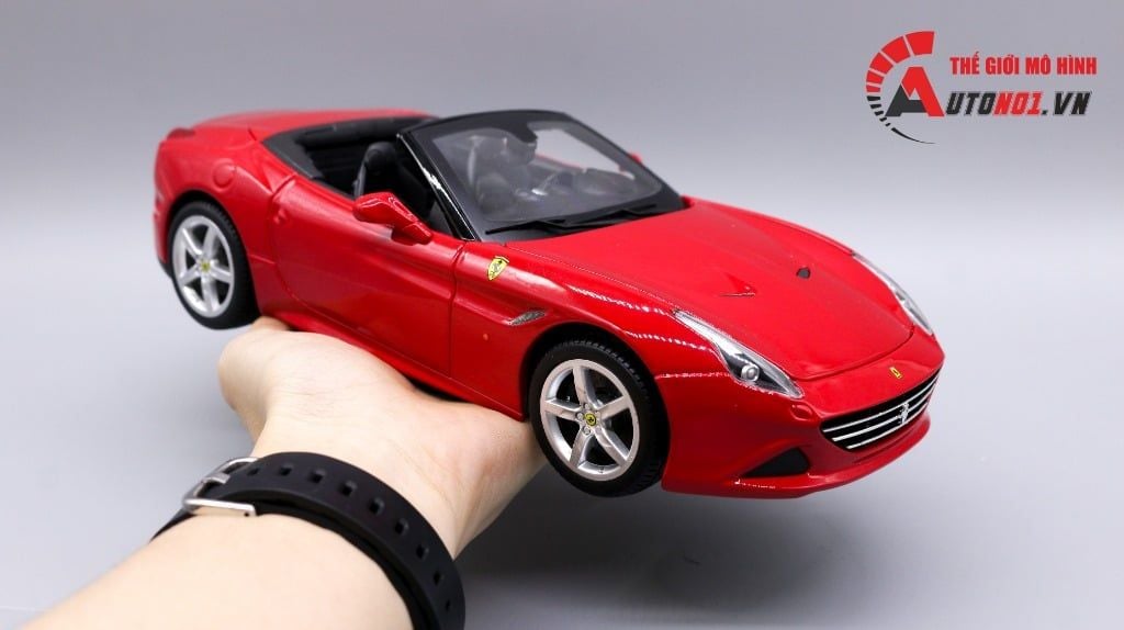  Xe mô hình Ferrari California T Open Top Red 1:18 Bburago 1677 