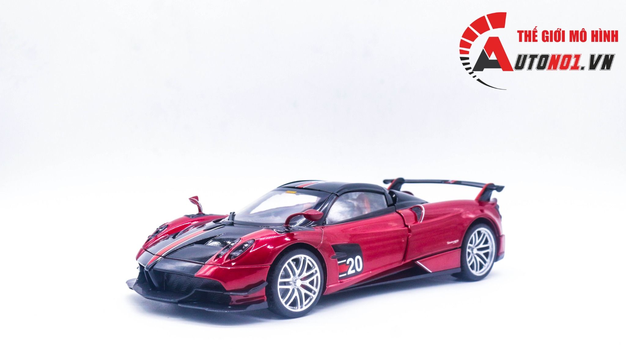  Mô hình siêu xe Pagani Huayra BC mui trần tháo rời được 1:18 Alloy Model OT221 