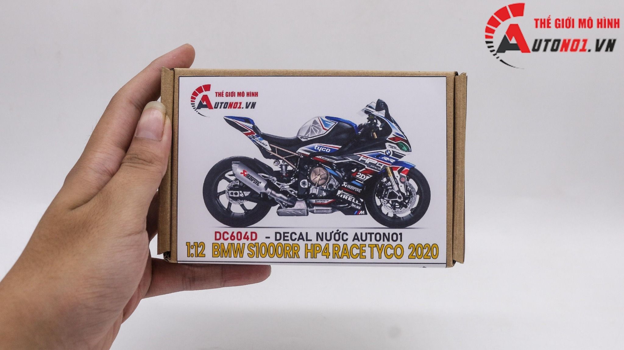  Decal nước tem trùm độ BMW S1000RR HP4 Race Tyco 2d 1:12 Autono1 DC604d 