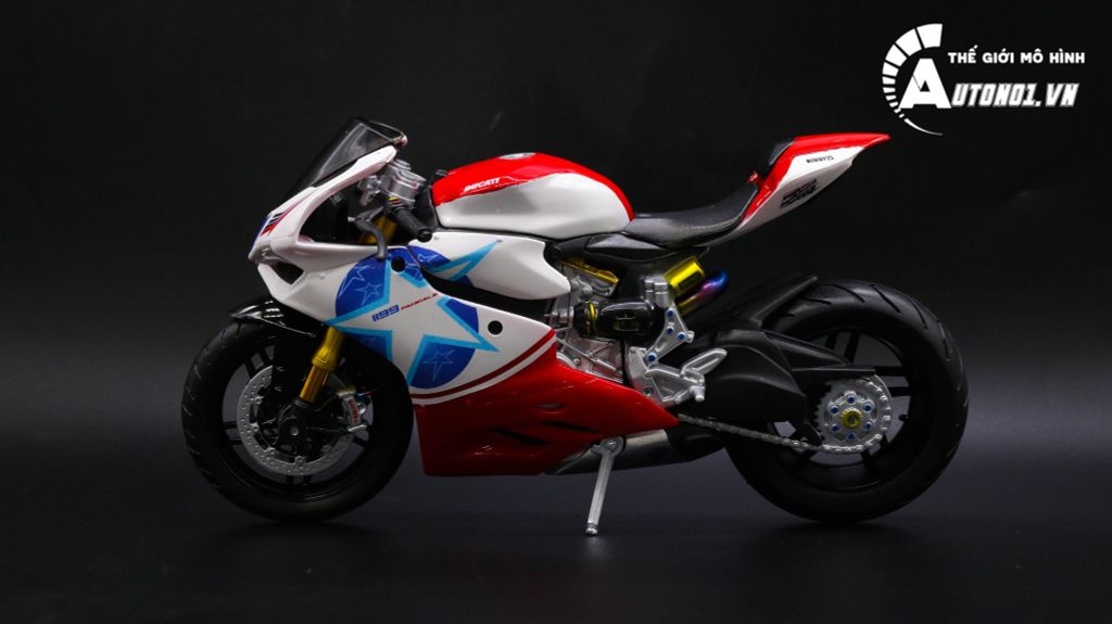 MÔ HÌNH XE ĐỘ DUCATI 1199 PANIGALE CUSTOM NICKY HAYDEN 69 1:12 AUTONO1 D183