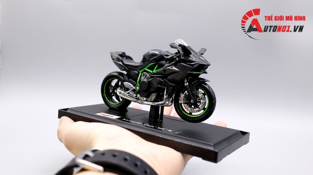  Mô hình xe Kawasaki H2R có đế tỉ lệ 1:18 Maisto 39025 MT18006 