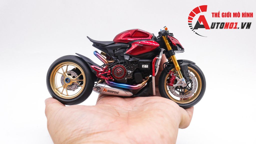 MÔ HÌNH CAO CẤP DUCATI 1199 PANIGALE CAFE RACER RED 1:12 TAMIYA D055