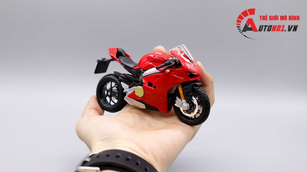  Mô hình xe Ducati Panigale V4 red 1:18 Bburago 6889 