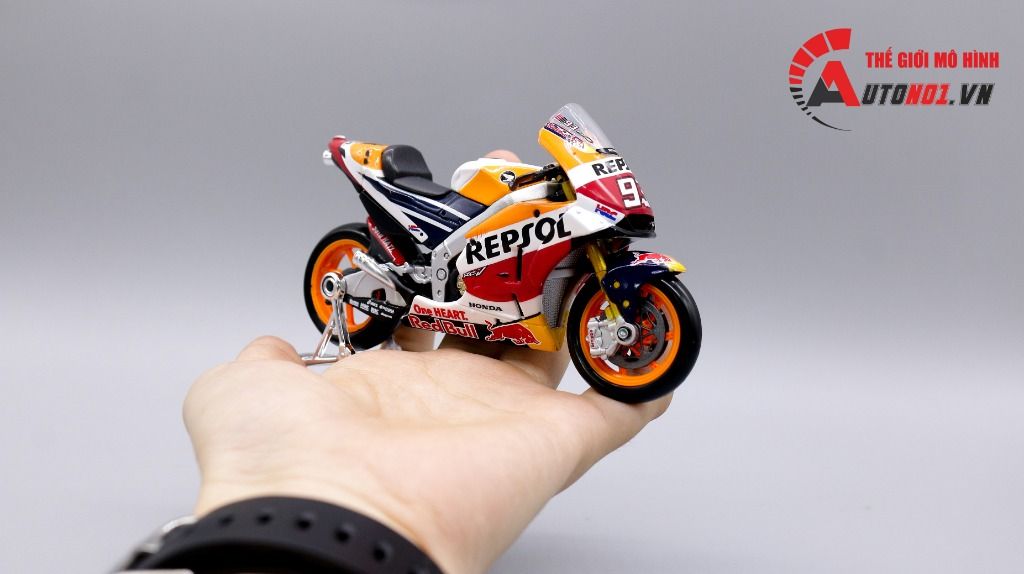  Mô hình xe mô tô GP Honda rc213v repsol 2018 1:18 Maisto 5815A 