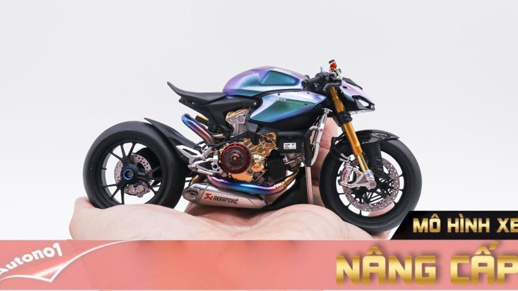 MÔ HÌNH CAO CẤP DUCATI 1199 PANIGALE CAFE RACER GALAXY 1:12 TAMIYA D079