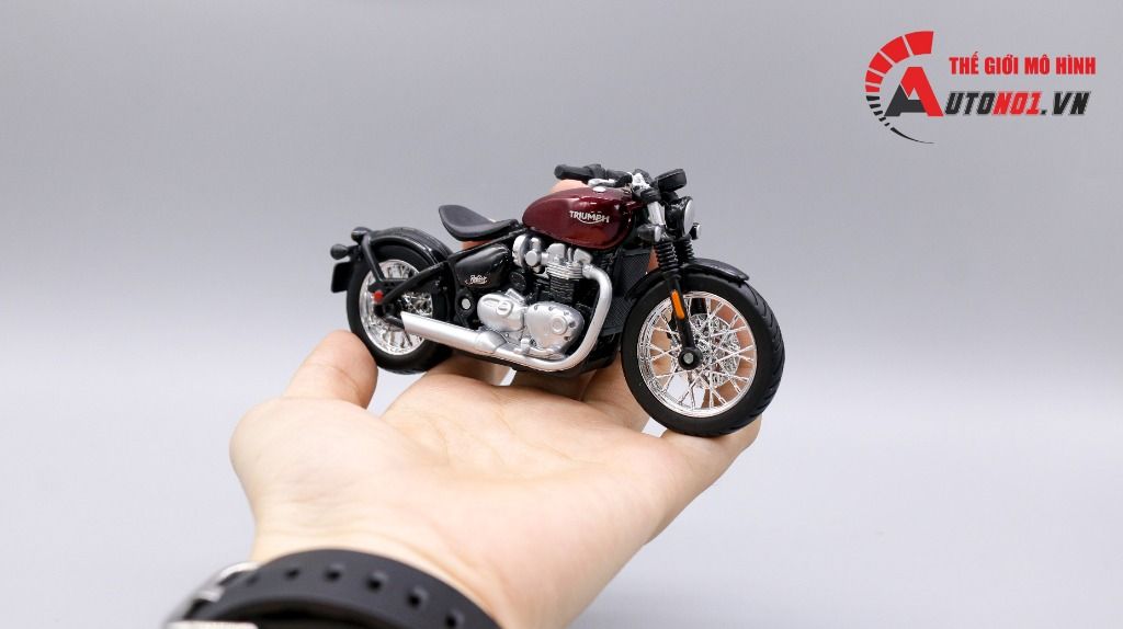  Mô hình xe Triumph bonneville bobber 1:18 Bburago MT003 