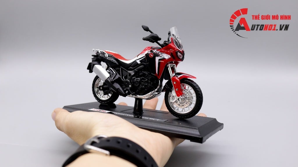  Mô hình xe Honda africa twin dct 1:18 Maisto 5057 