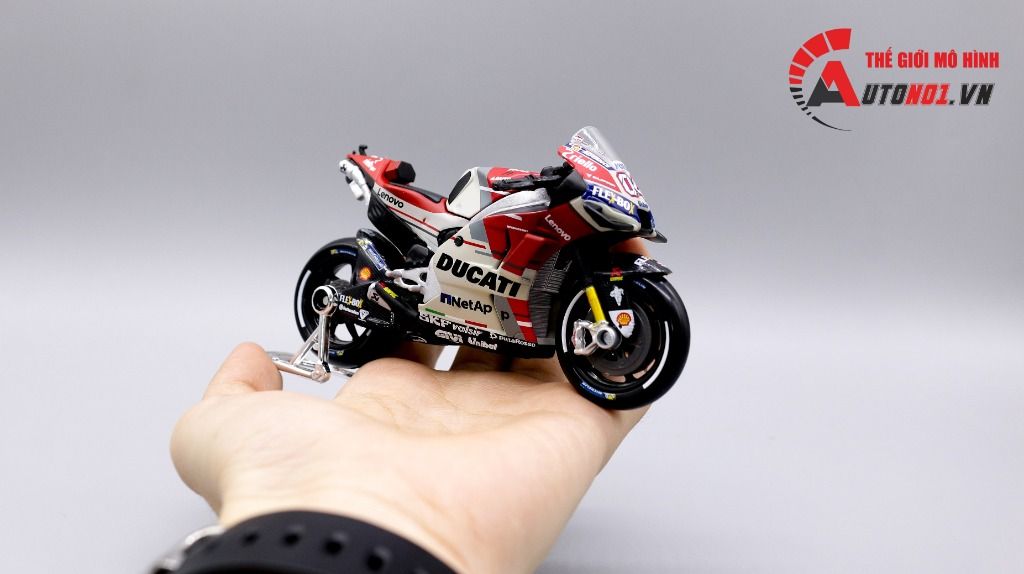  Mô hình xe mô tô GP Ducati desmosedici 2018 no.4 1:18 Maisto 5747 