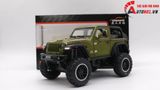  MÔ HÌNH XE JEEP RUBICON OFFROAD MUI TRẦN GREEN 1:20 MINIAUTO 7777 