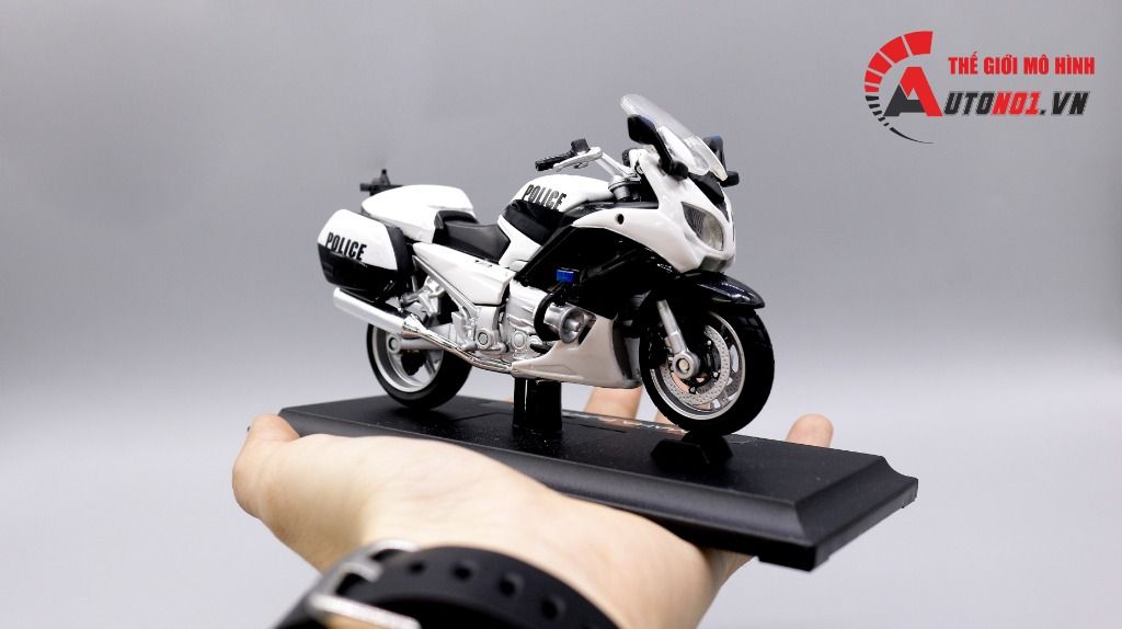  XE MÔ HÌNH MAISTO YAMAHA FJR1300 VERSION POLICE BLACK 1:18 2203 