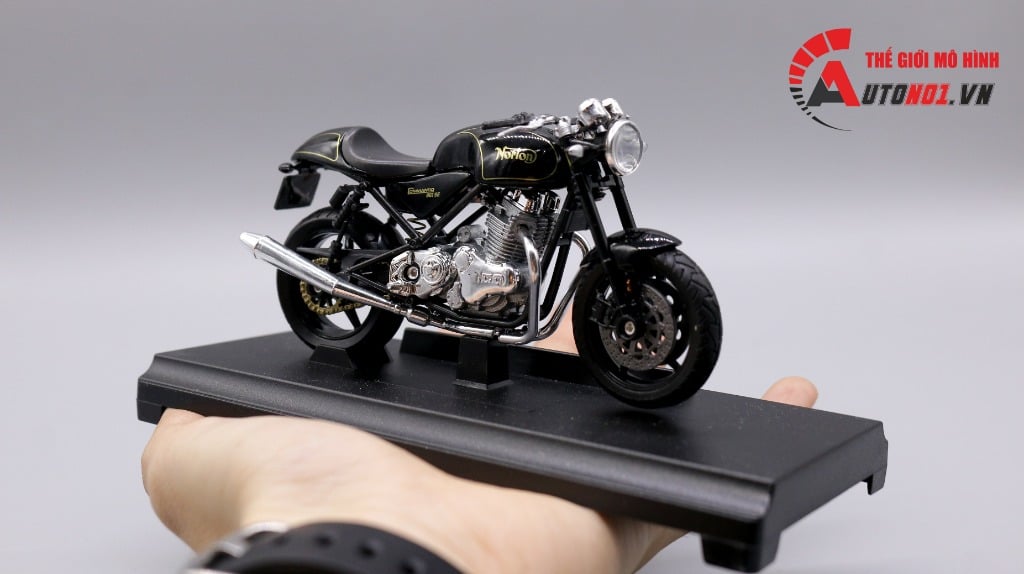  Mô hình xe mô tô Norton commando 961 se 1:18 Welly 5455 