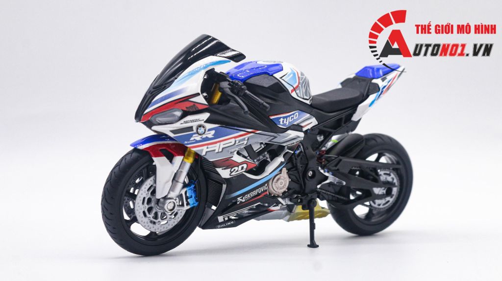 MÔ HÌNH XE BMW S1000RR HP4 TYCO 1:12 AUTONO1 D226A