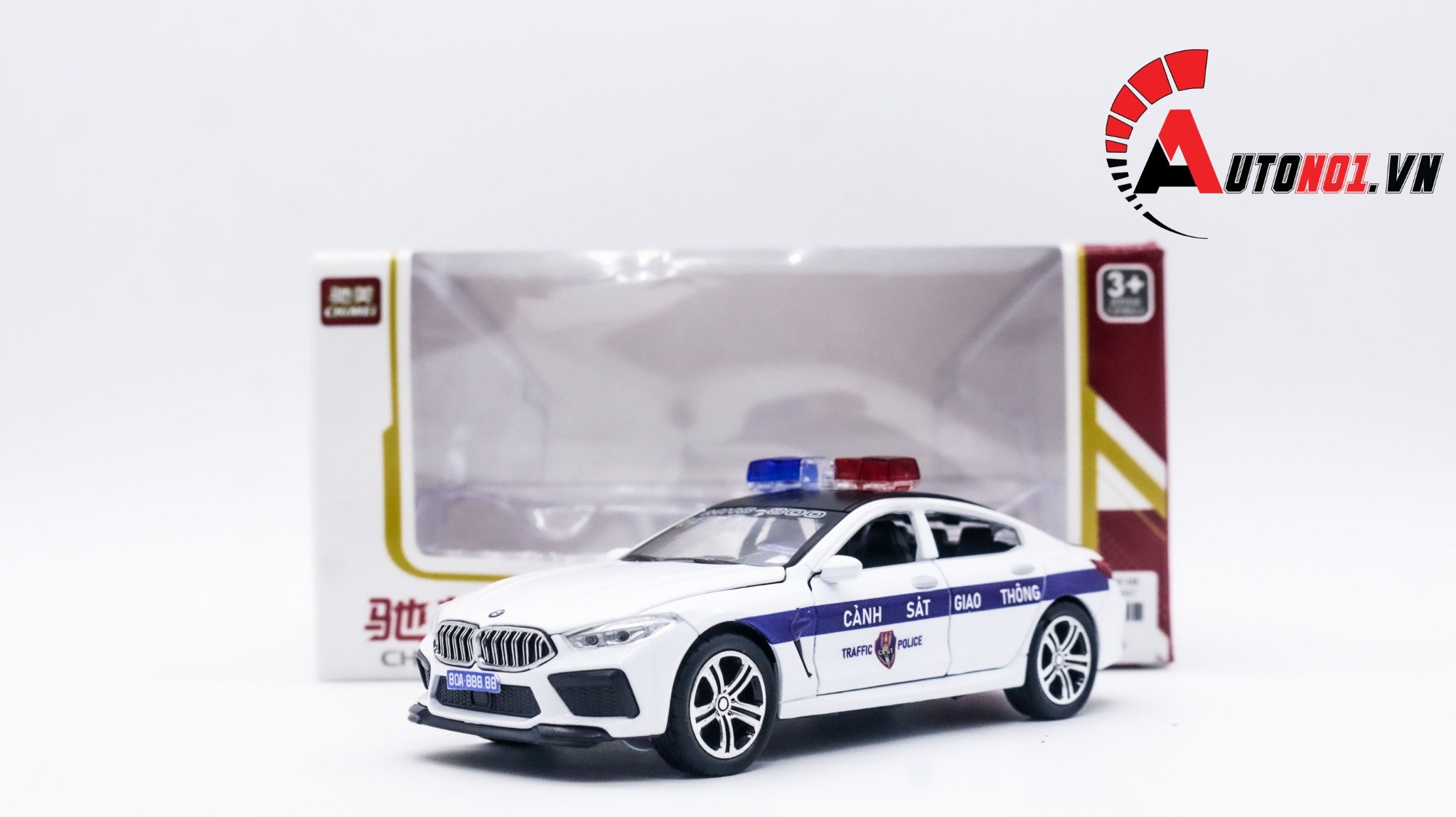  Mô hình xe ô tô độ CSGT BMW M8 tỉ lệ 1:32 Autono1 Chimei OT263 