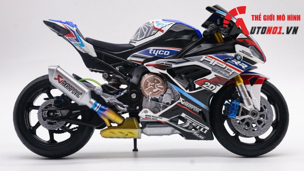 MÔ HÌNH XE BMW S1000RR HP4 TYCO 1:12 AUTONO1 D226A