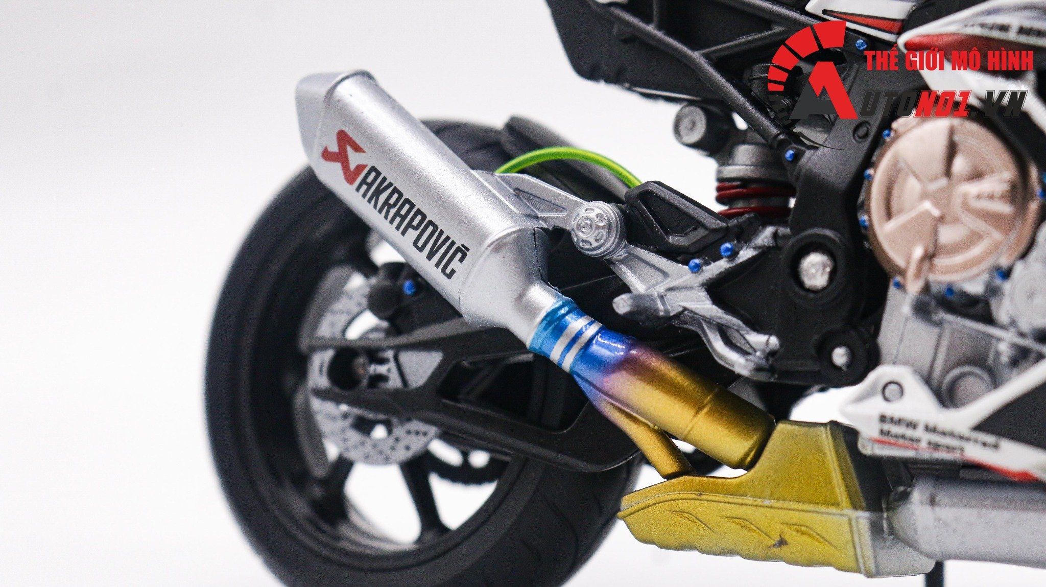  Mô hình xe độ Bmw S1000rr Hp4 Tyco 1:12 Autono1 Welly D226A 